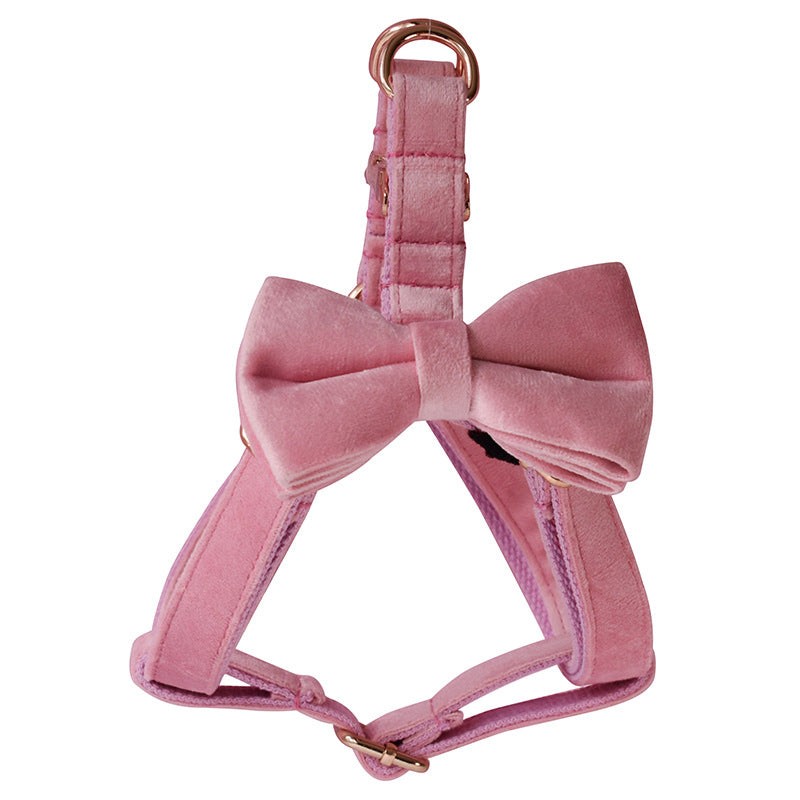 KFX-4314173 Flannel Pet Chest Harness for Dogs with Leash - Adjustable Sizes S to XL