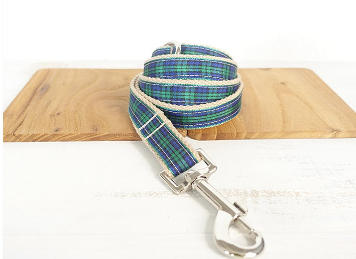 KFX-4314685 Soft Comfort Dog Collar in Green and Blue - Various Sizes Available