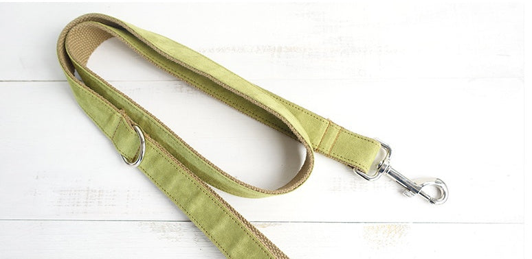 KFX-4314685 Soft Comfort Dog Collar in Green and Blue - Various Sizes Available