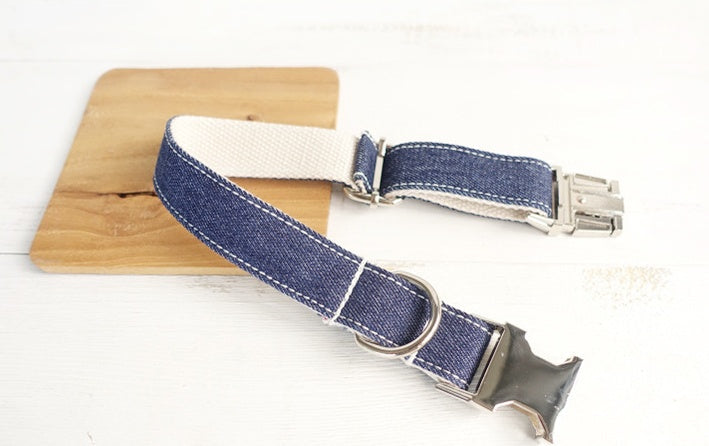 KFX-4314685 Soft Comfort Dog Collar in Green and Blue - Various Sizes Available