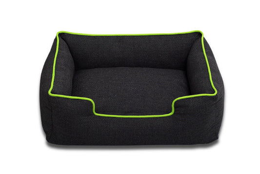 KFX-4314941 Candy-Colored Square Denim Pet Kennel for Medium and Small Dogs - Cloth Bed in Red, Green, Orange, Yellow