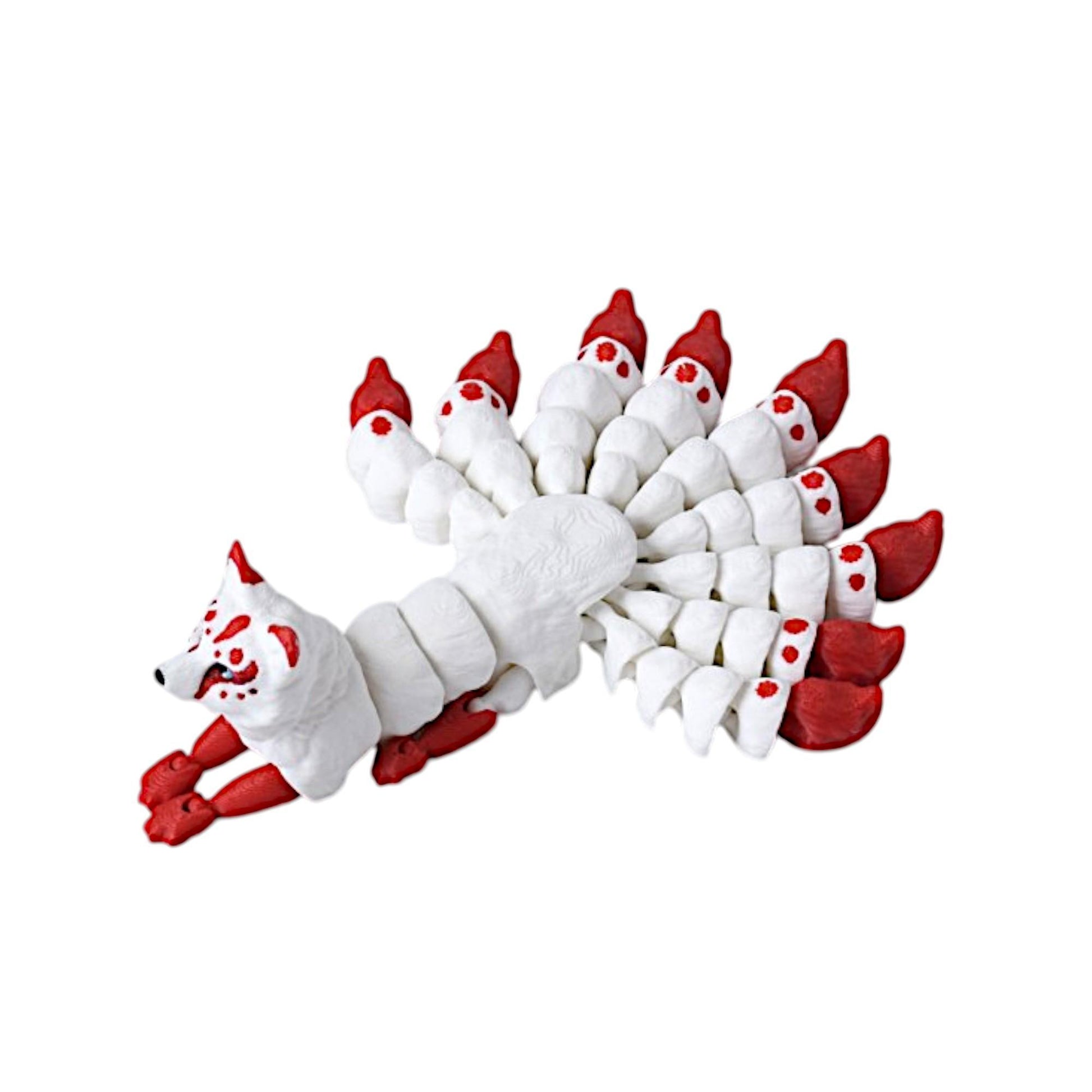 KFX-4315709 Nine-Tailed Fox Figurine with Exquisite Details and Enchanting Design
