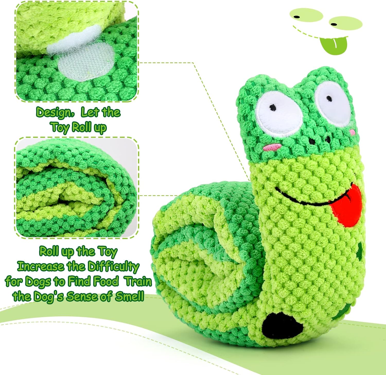 KFX-4316349 Interactive Squeaky Dog Puzzle Toy for Boredom Relief and Foraging Training for All Dog Sizes