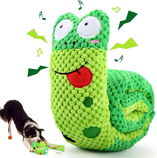 KFX-4316349 Interactive Squeaky Dog Puzzle Toy for Boredom Relief and Foraging Training for All Dog Sizes