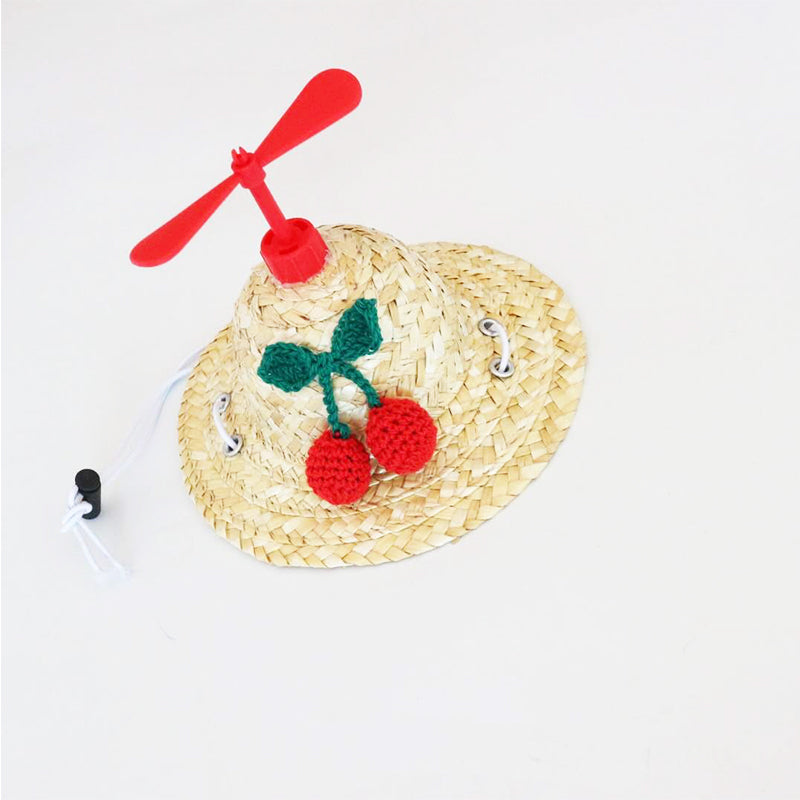 KFX-4319677 Bamboo Dragonfly Pet Hats for Small and Medium Dogs and Cats - Various Floral Designs