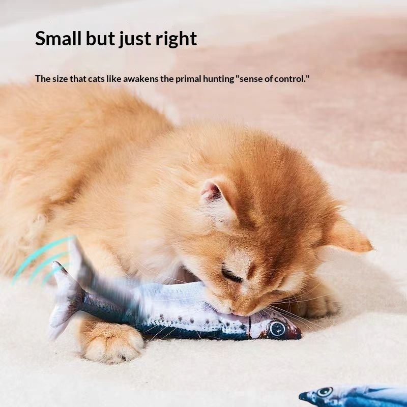 KFX-4321469 Gravity Jumping Fish Cat Toy - Interactive Swaying Simulation in Multiple Colors