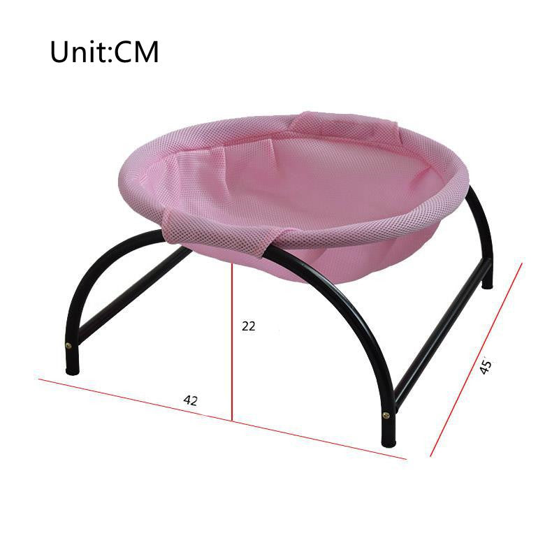 KFX-4322237 Washable Cat and Dog Hammock Nest - Comfortable and Breathable Pet Bed in Pink, Gray, and White