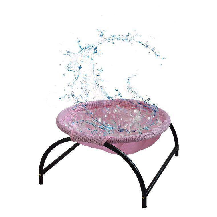 KFX-4322237 Washable Cat and Dog Hammock Nest - Comfortable and Breathable Pet Bed in Pink, Gray, and White