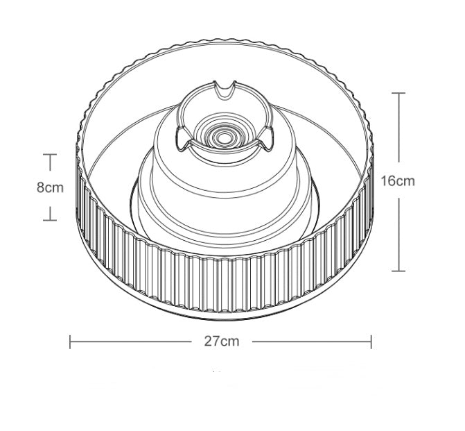 KFX-4326461 Ceramic Cake Pet Water Dispenser - Watering Solution for Cats & Dogs