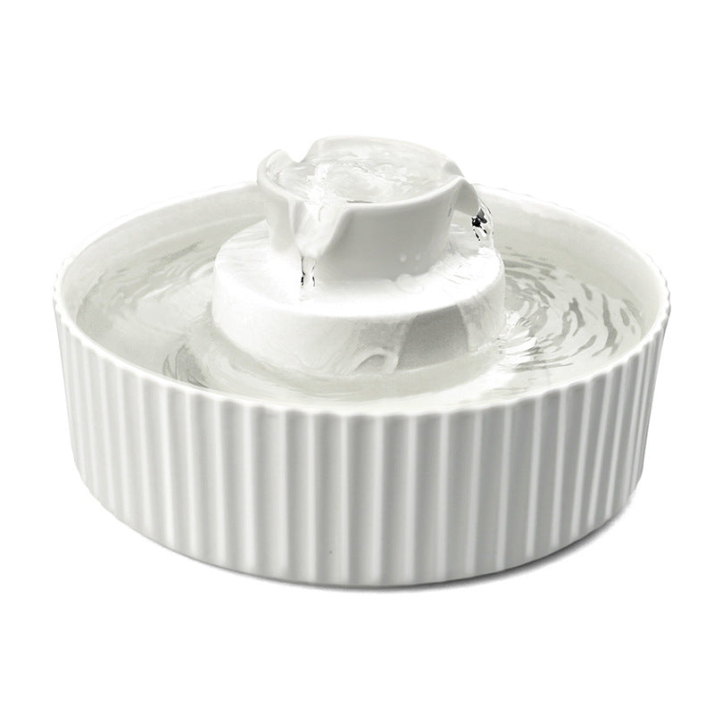 KFX-4326461 Ceramic Cake Pet Water Dispenser - Watering Solution for Cats & Dogs