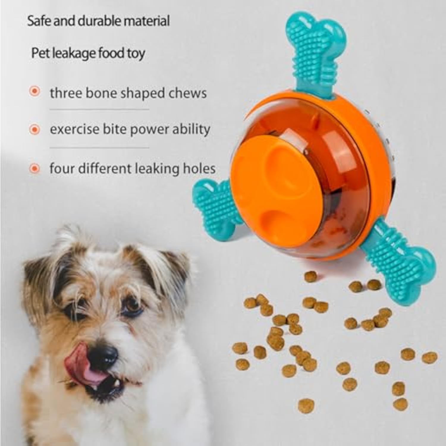 KFX-4327869 Interactive Chew Toy for Dogs - Mental Stimulation, Slow Feeder & Treat Dispenser for Small & Medium Breeds