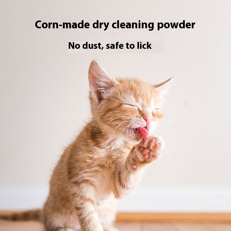 KFX-4328253 Pet Dry Cleaning Powder - Deodorizing Formula in Rose, Seville Orange & Menthol Scents - 260g Capacity