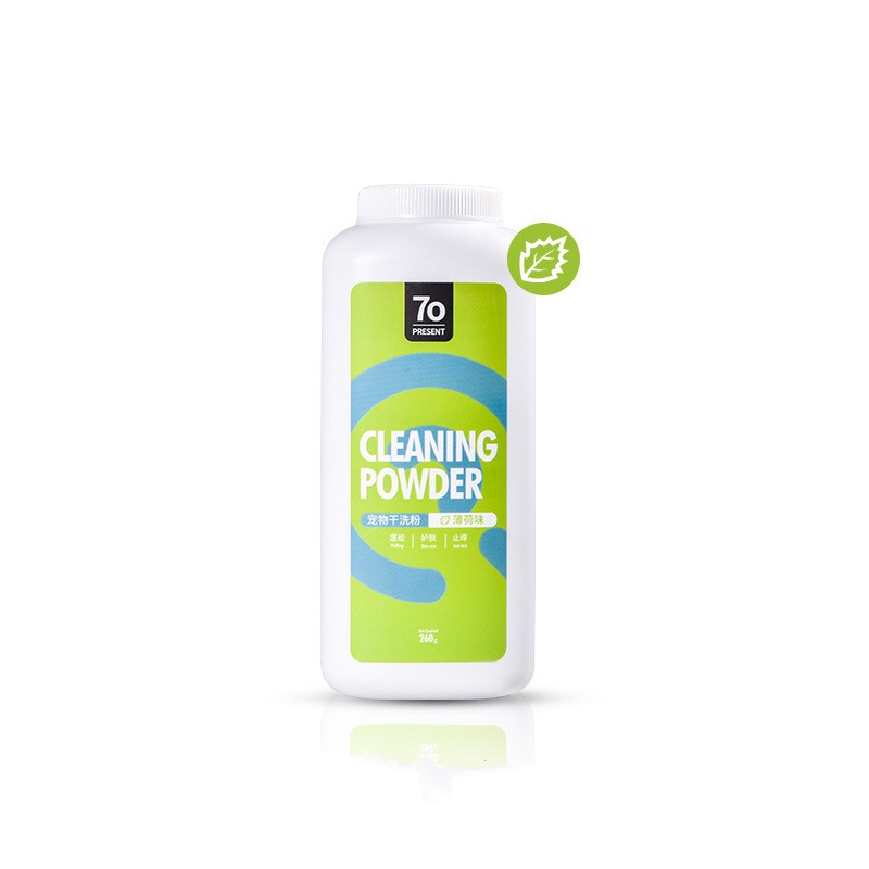 KFX-4328253 Pet Dry Cleaning Powder - Deodorizing Formula in Rose, Seville Orange & Menthol Scents - 260g Capacity