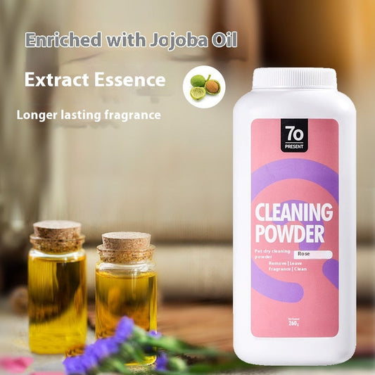 KFX-4328253 Pet Dry Cleaning Powder - Deodorizing Formula in Rose, Seville Orange & Menthol Scents - 260g Capacity