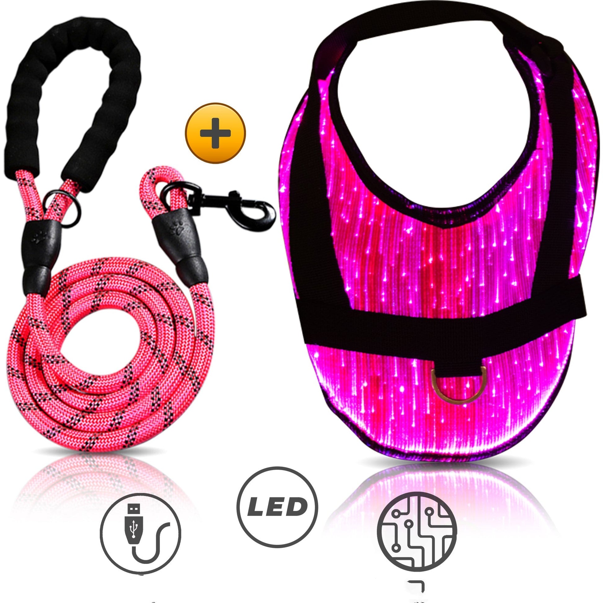 KFX-4328381 Luminous Pet Cloak for Dogs and Cats in Sweet Color Options