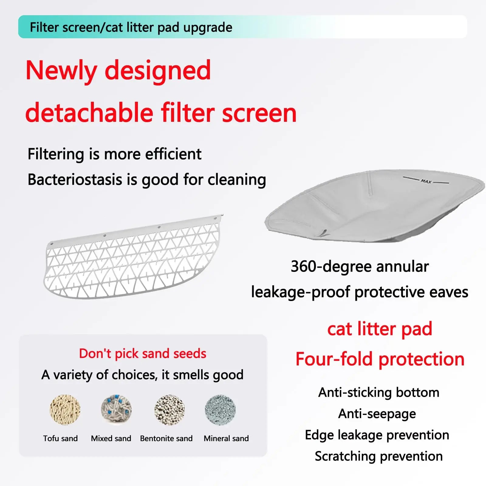 KFX-432979 Automatic Self-Cleaning Cat Litter Box with Large Capacity and Remote Control, Odor Control Features