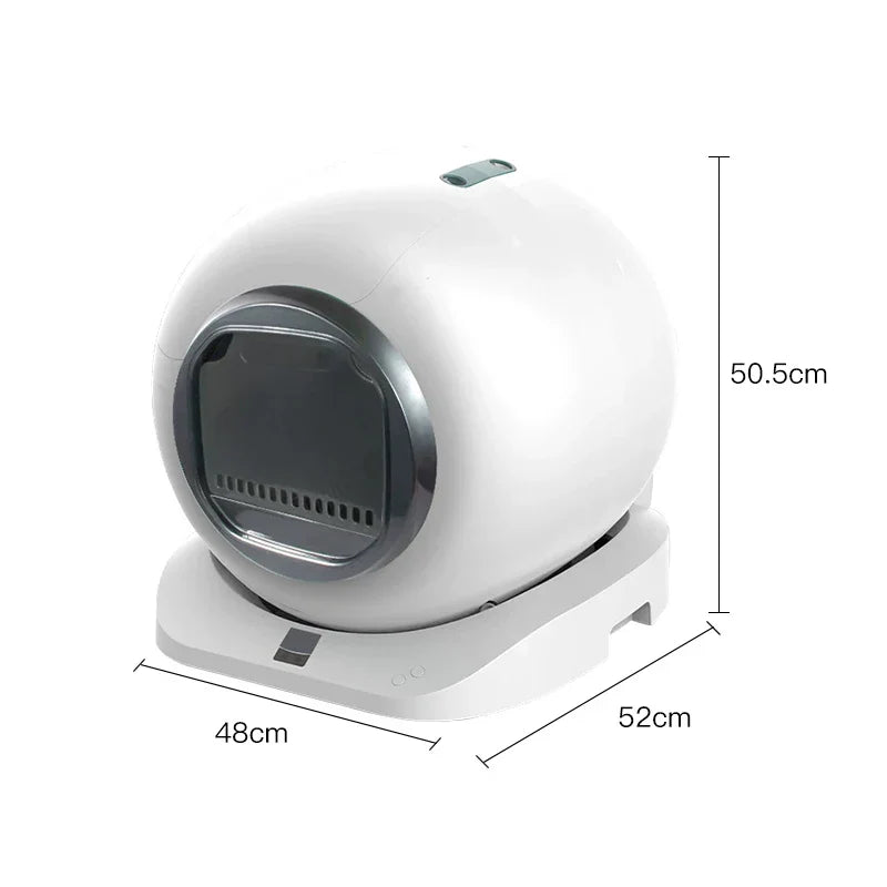 KFX-432979 Automatic Self-Cleaning Cat Litter Box with Large Capacity and Remote Control, Odor Control Features