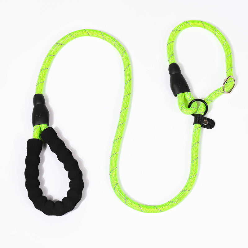 KFX-4330173 Reflective Nylon Pet Traction Rope - Available in Multiple Colors and Lengths