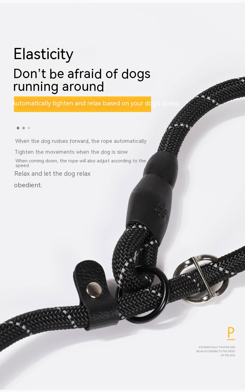 KFX-4330173 Reflective Nylon Pet Traction Rope - Available in Multiple Colors and Lengths