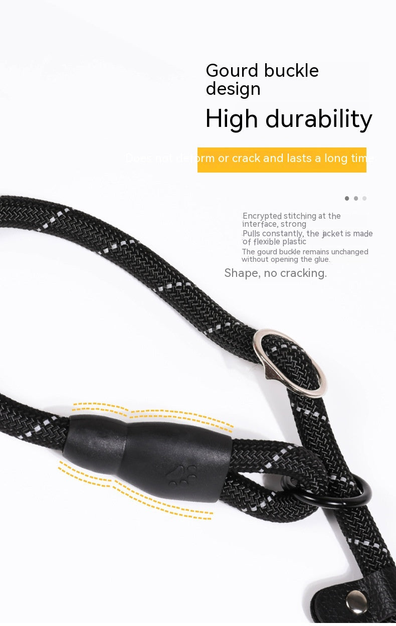 KFX-4330173 Reflective Nylon Pet Traction Rope - Available in Multiple Colors and Lengths