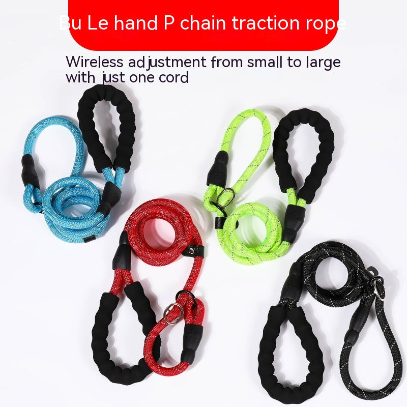 KFX-4330173 Reflective Nylon Pet Traction Rope - Available in Multiple Colors and Lengths