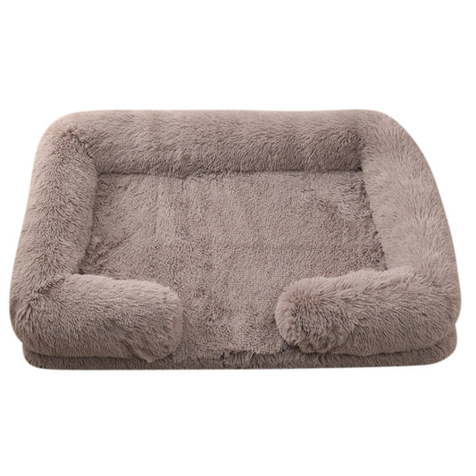 KFX-4330429 Cozy Plush Round Pet Bed for Dogs - Warm Winter Comfort in Multiple Colors and Sizes
