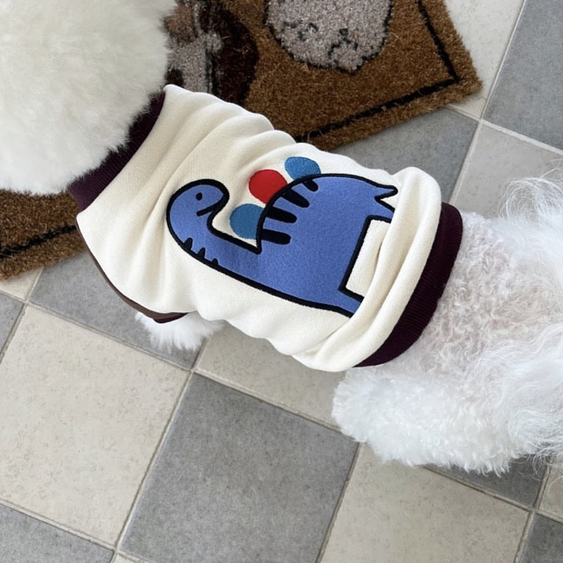 KFX-4331453 Cozy Cotton Pet Sweater for Cats in Giraffe, Dinosaur, Bear, and Tiger Designs