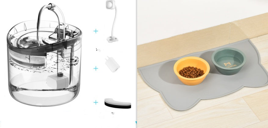 KFX-4332349 Automatic Pet Water Dispenser with 1.8L Capacity and Dual Flow Modes