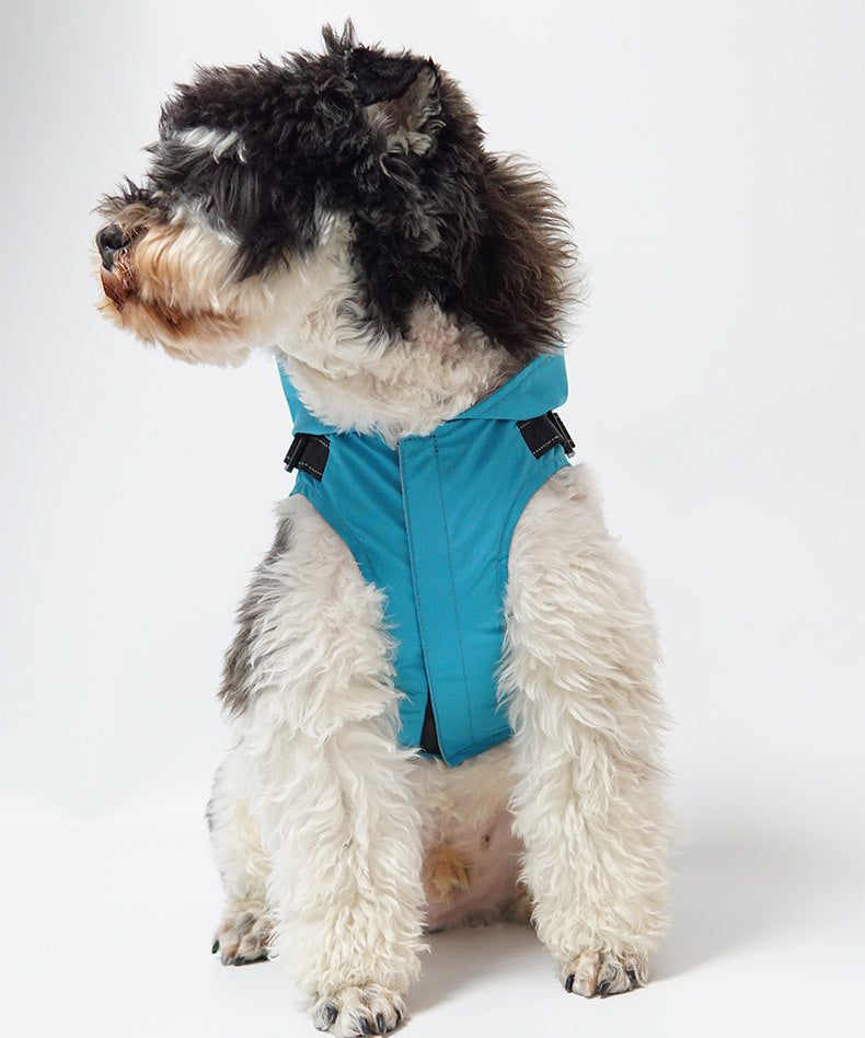 KFX-4334525 Reflective Pet Raincoat Poncho for Large Dogs - Casual Gray, Green, Rose Red Options