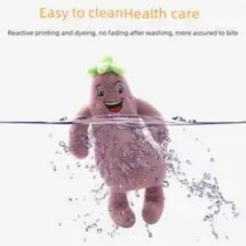 KFX-4335805 Soft Plush Squeaky Chew Toy for Medium to Large Dogs - Vegetable Design Pet Accessory