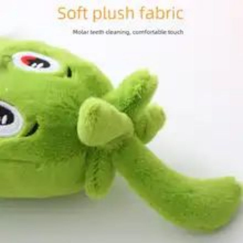 KFX-4335805 Soft Plush Squeaky Chew Toy for Medium to Large Dogs - Vegetable Design Pet Accessory