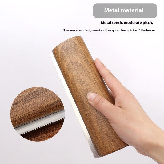 KFX-4337597 20cm Solid Wood Serrated Horse Sweat Scraper for Grooming and Cleaning