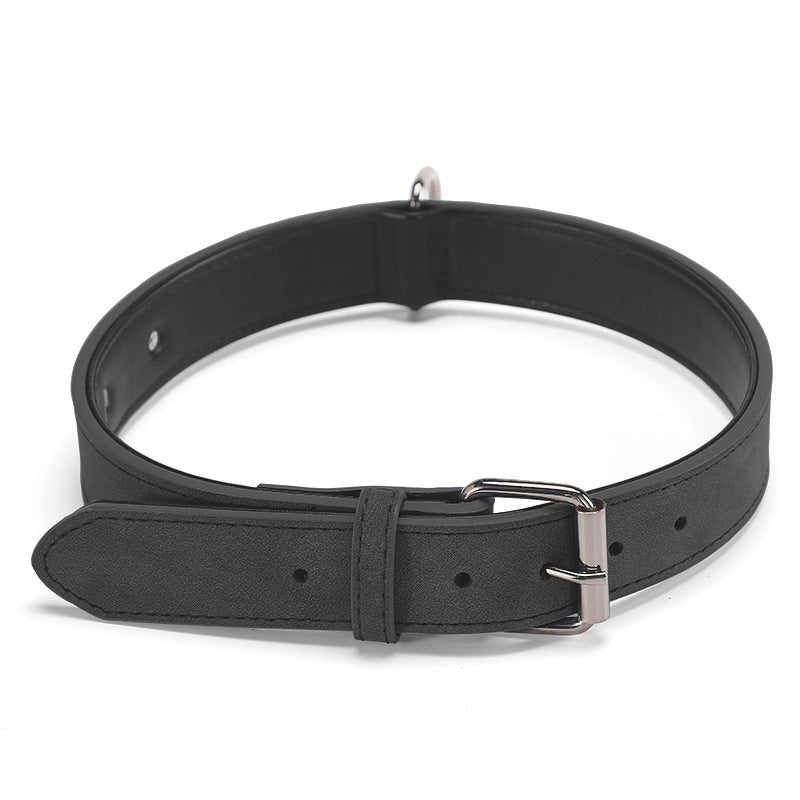 KFX-4338109 Adjustable Microfiber Leather Engraved Dog Collar - Multiple Colors Available