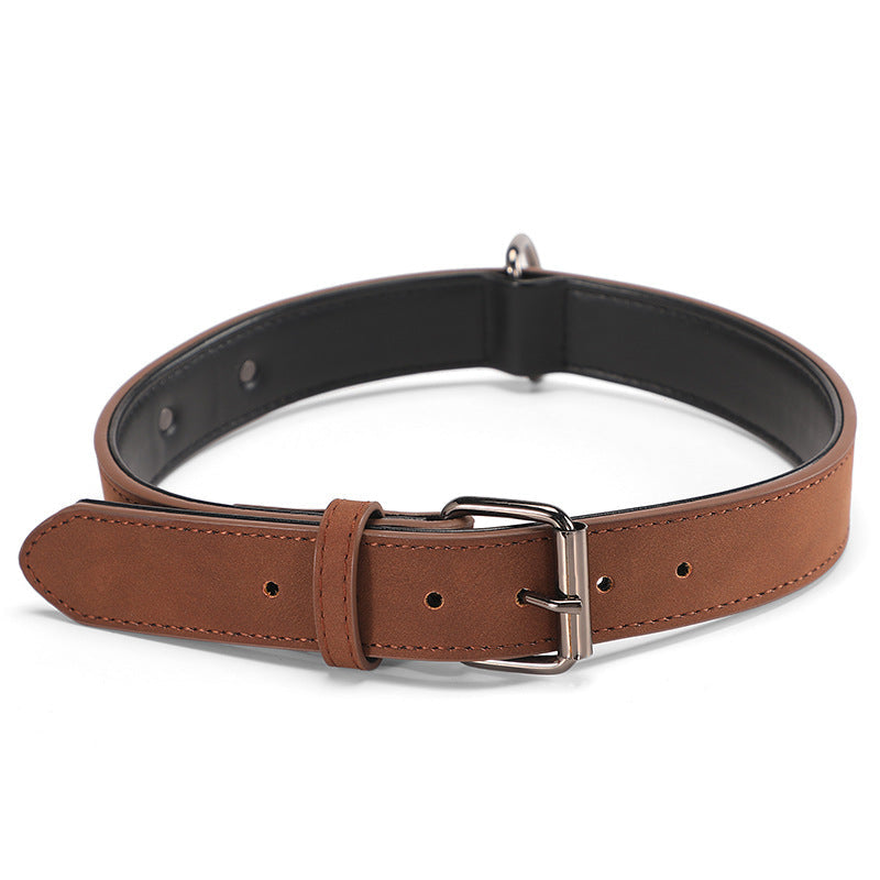 KFX-4338109 Adjustable Microfiber Leather Engraved Dog Collar - Multiple Colors Available