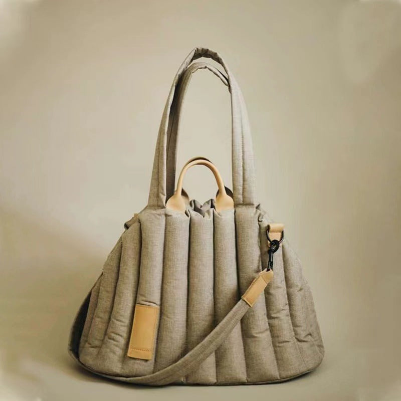 KFX-4338365 Handheld Pet Car Sofa Bag for Cats and Dogs, Soft Cotton-Filled Travel Carrier, Solid Color 46*25*35CM