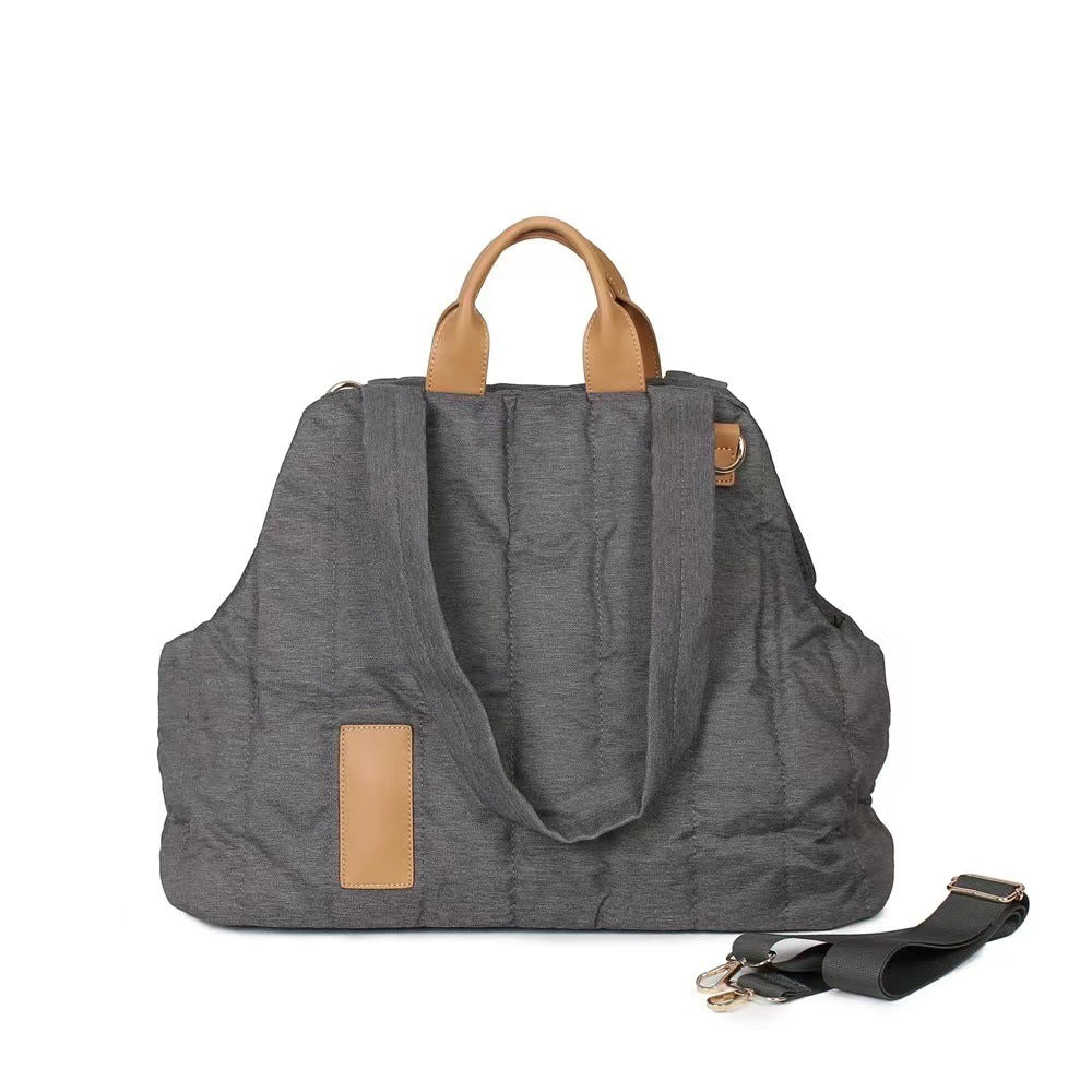 KFX-4338365 Handheld Pet Car Sofa Bag for Cats and Dogs, Soft Cotton-Filled Travel Carrier, Solid Color 46*25*35CM