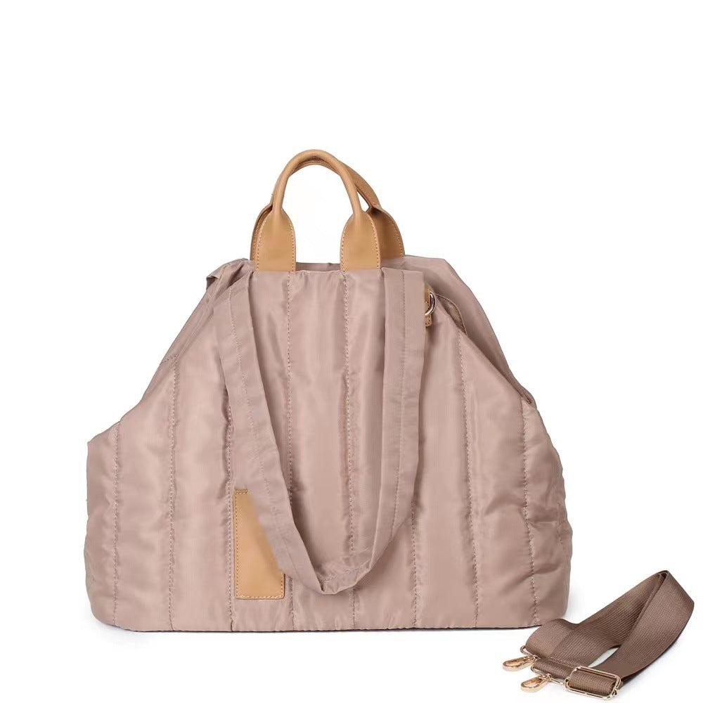 KFX-4338365 Handheld Pet Car Sofa Bag for Cats and Dogs, Soft Cotton-Filled Travel Carrier, Solid Color 46*25*35CM