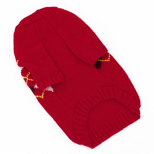 KFX-4339901 Cozy Multicolor Cotton Sweater for Cats - Fall & Winter Fashion
