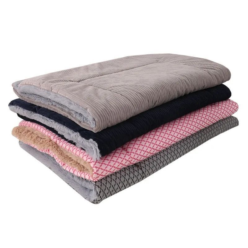 KFX-4343741 Plush Washable Dog Bed Mat Cushion for Small, Medium, Large Pets - Dual Purpose Design