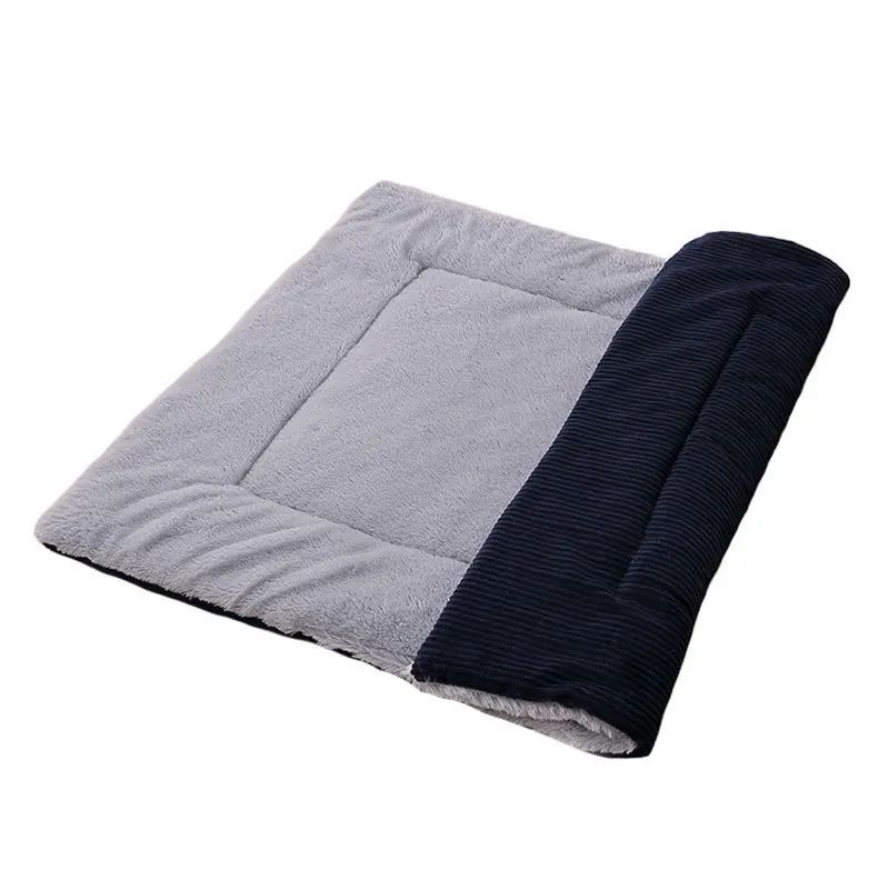 KFX-4343741 Plush Washable Dog Bed Mat Cushion for Small, Medium, Large Pets - Dual Purpose Design