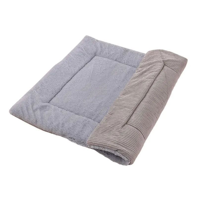 KFX-4343741 Plush Washable Dog Bed Mat Cushion for Small, Medium, Large Pets - Dual Purpose Design