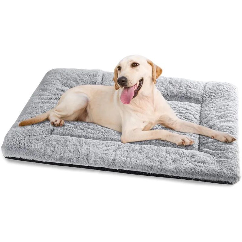 KFX-4343741 Plush Washable Dog Bed Mat Cushion for Small, Medium, Large Pets - Dual Purpose Design
