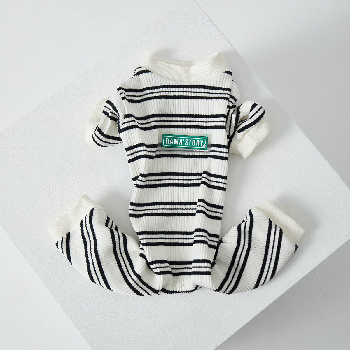 KFX-4346429 Thin Striped Casual Pet Clothing for Spring and Summer - Four-Legged Homewear