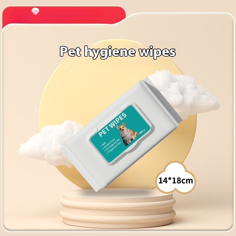 KFX-4347325 Cat Hygiene Disposable Cleaning Wipes - 10 Wipes per Pack