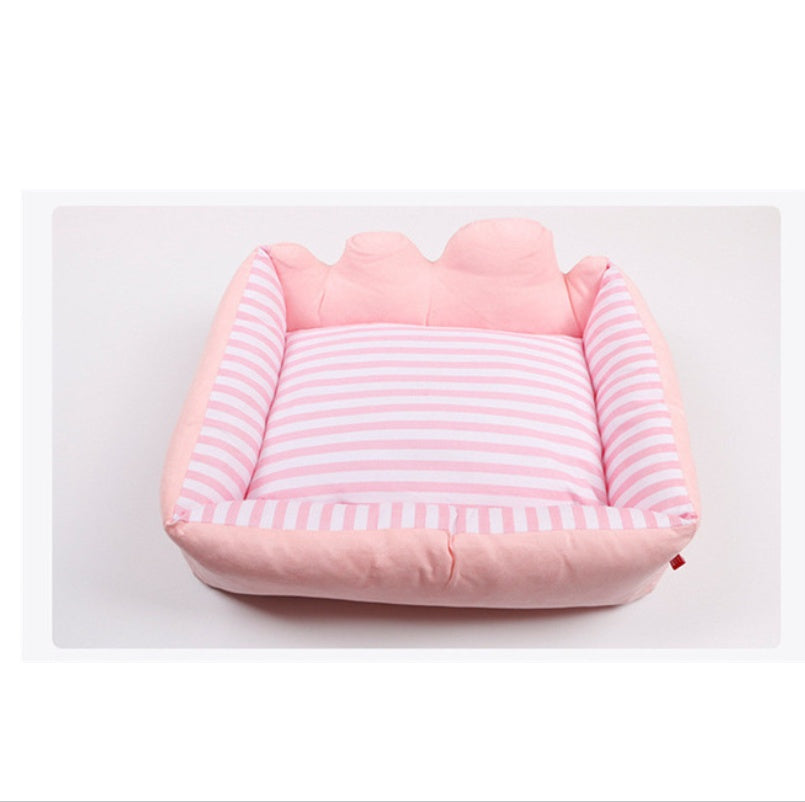 KFX-4347709 Cloud Nest Disassemblable Pet Bed for Easy Washing - Canvas & Cotton, Multiple Sizes Available