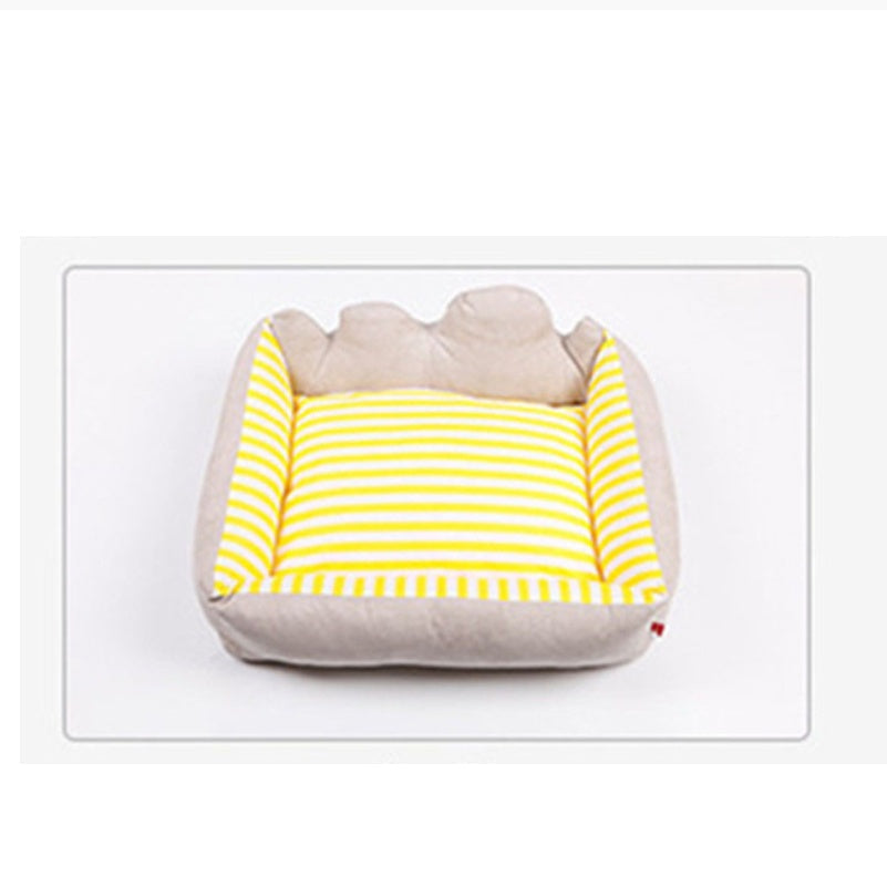 KFX-4347709 Cloud Nest Disassemblable Pet Bed for Easy Washing - Canvas & Cotton, Multiple Sizes Available