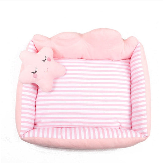 KFX-4347709 Cloud Nest Disassemblable Pet Bed for Easy Washing - Canvas & Cotton, Multiple Sizes Available
