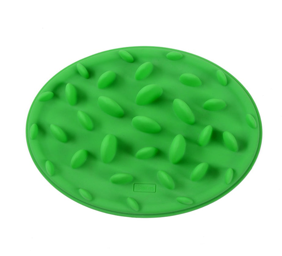 KFX-4348477 Silica Gel Dog Licking Plate Mold - 15x15cm, Easy to Clean and Maintain