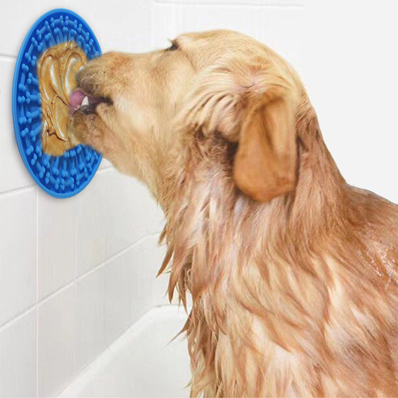 KFX-4348477 Silica Gel Dog Licking Plate Mold - 15x15cm, Easy to Clean and Maintain