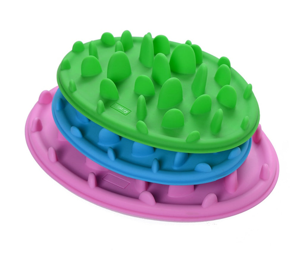 KFX-4348477 Silica Gel Dog Licking Plate Mold - 15x15cm, Easy to Clean and Maintain